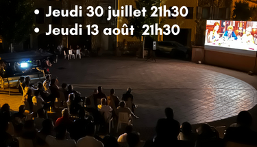 Cinéma de plein air - Juillet et août