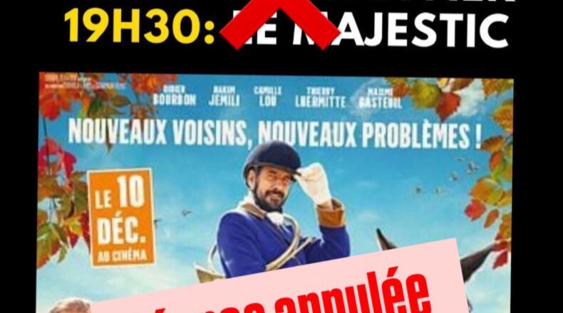 Séance de cinéma annulée