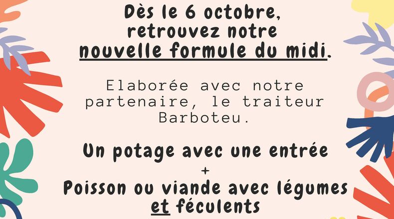 Repas au Stabulum dès le 6 octobre