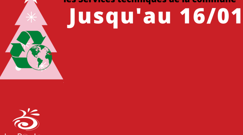 Points de collecte sapins de noël recyclage