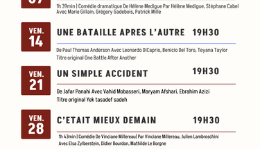 Programmation cinéma - Novembre 2025