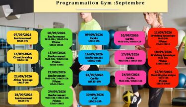 Programmation septembre- Activité gymnique