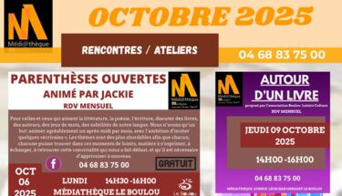 Au mois d'octobre à la médiathèque
