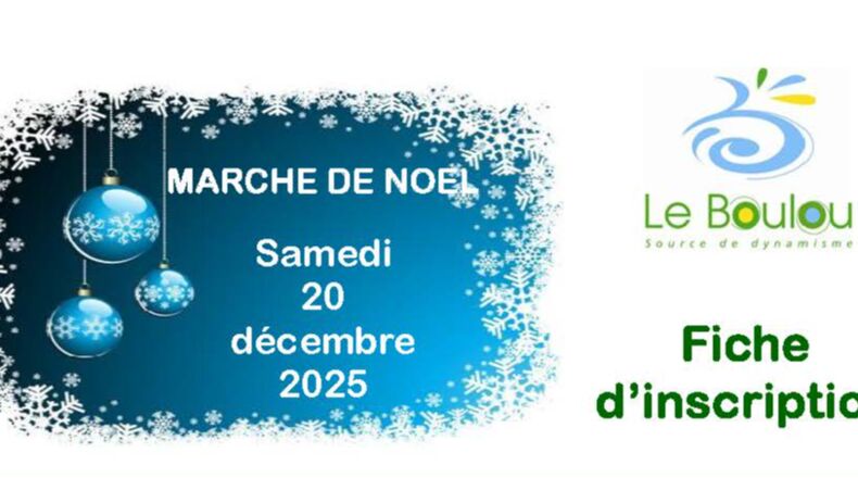 Inscriptions au Marché de Noël 2025 – Le Boulou