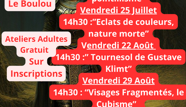 Ateliers adultes - Eté 2025 -  Espace Max Havart - Micro Folie
