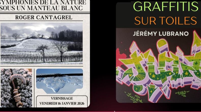 Vernissage des expositions de Jéremy Lubrano et Roger Cantarel