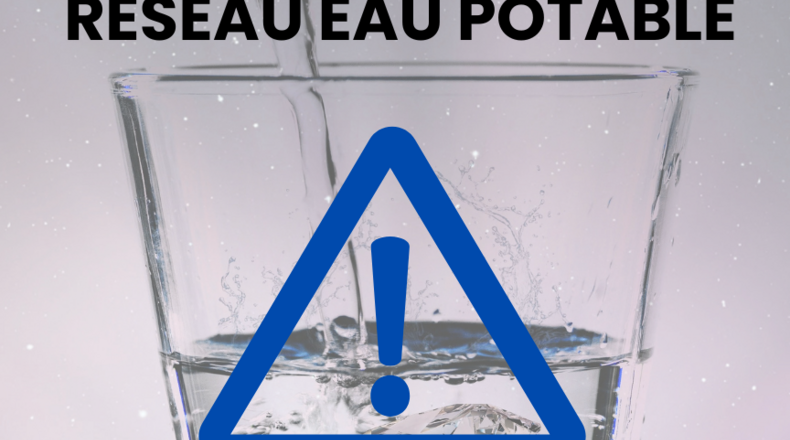 Perturbation réseau eau potable - secteur des Chartreuses
