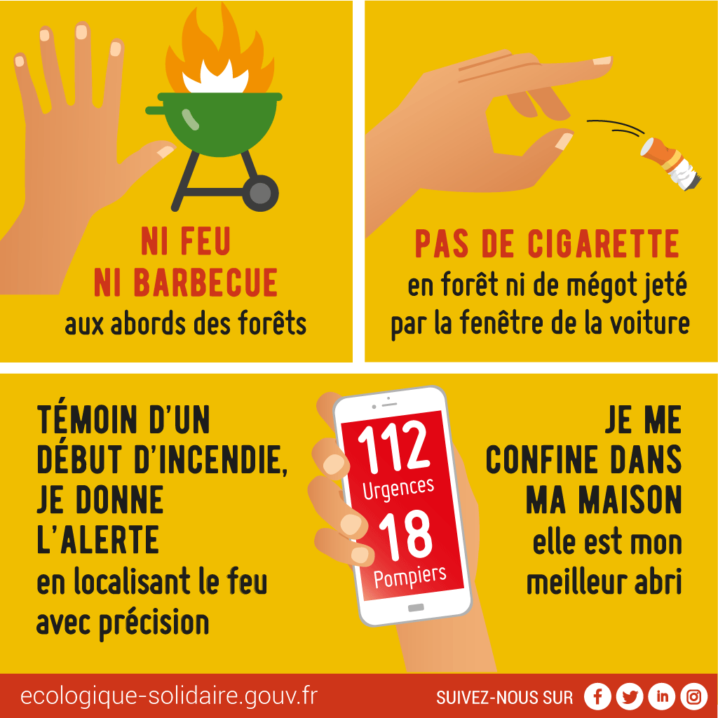 Sensibilisation aux feux de fôret